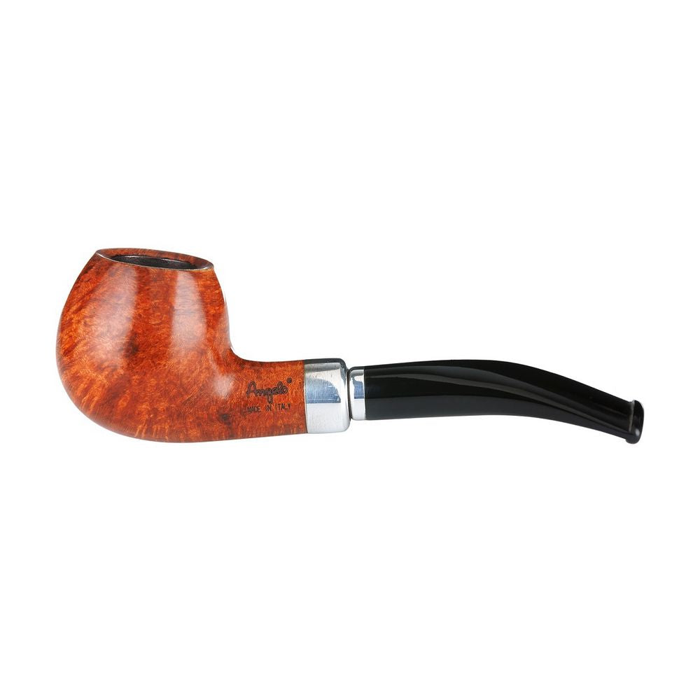 Angelo Lux Pibe - Lysbrun Bruyere - Letbøjet med Ring - Pibe fra Angelo hos The Prince Webshop