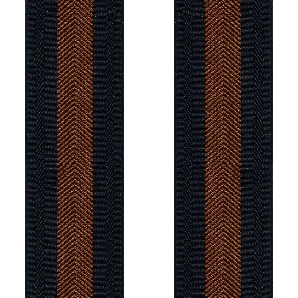 Brede Navy Seler med Brun Power Stribe - Seler fra SCANBELT Shooster hos The Prince Webshop