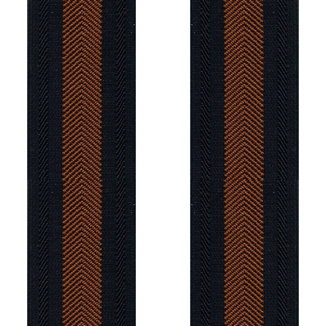 Brede Navy Seler med Brun Power Stribe - Seler fra SCANBELT Shooster hos The Prince Webshop