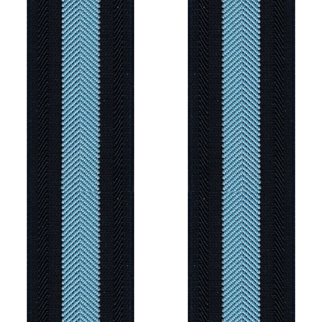 Brede Navy Seler med Lyseblå Power Stribe - Seler fra SCANBELT Shooster hos The Prince Webshop