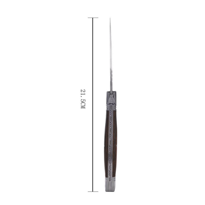 Laguiole Foldekniv - Damascus Pakka - Lommekniv fra Laguiole hos The Prince Webshop