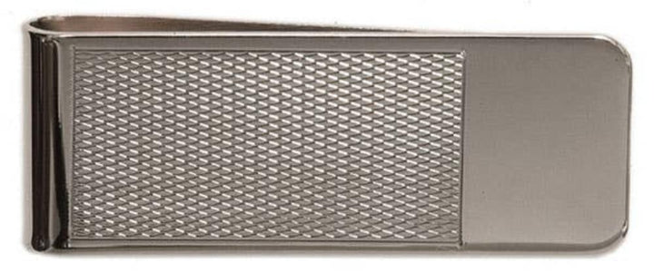 David Aster Money Clip Rhodium Plated Barley Design - Pengeclips fra David Aster Collection hos The Prince Webshop
