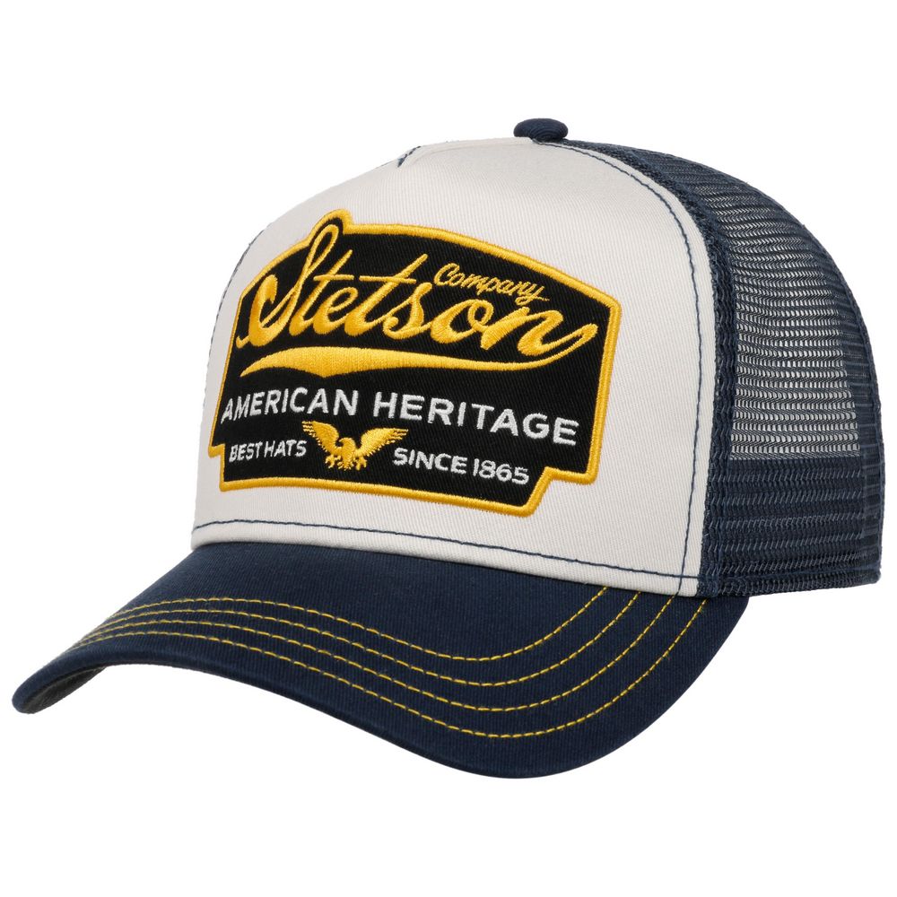 Stetson Trucker Cap American Heritage - Navy / White - Baseball Cap fra Stetson hos The Prince Webshop