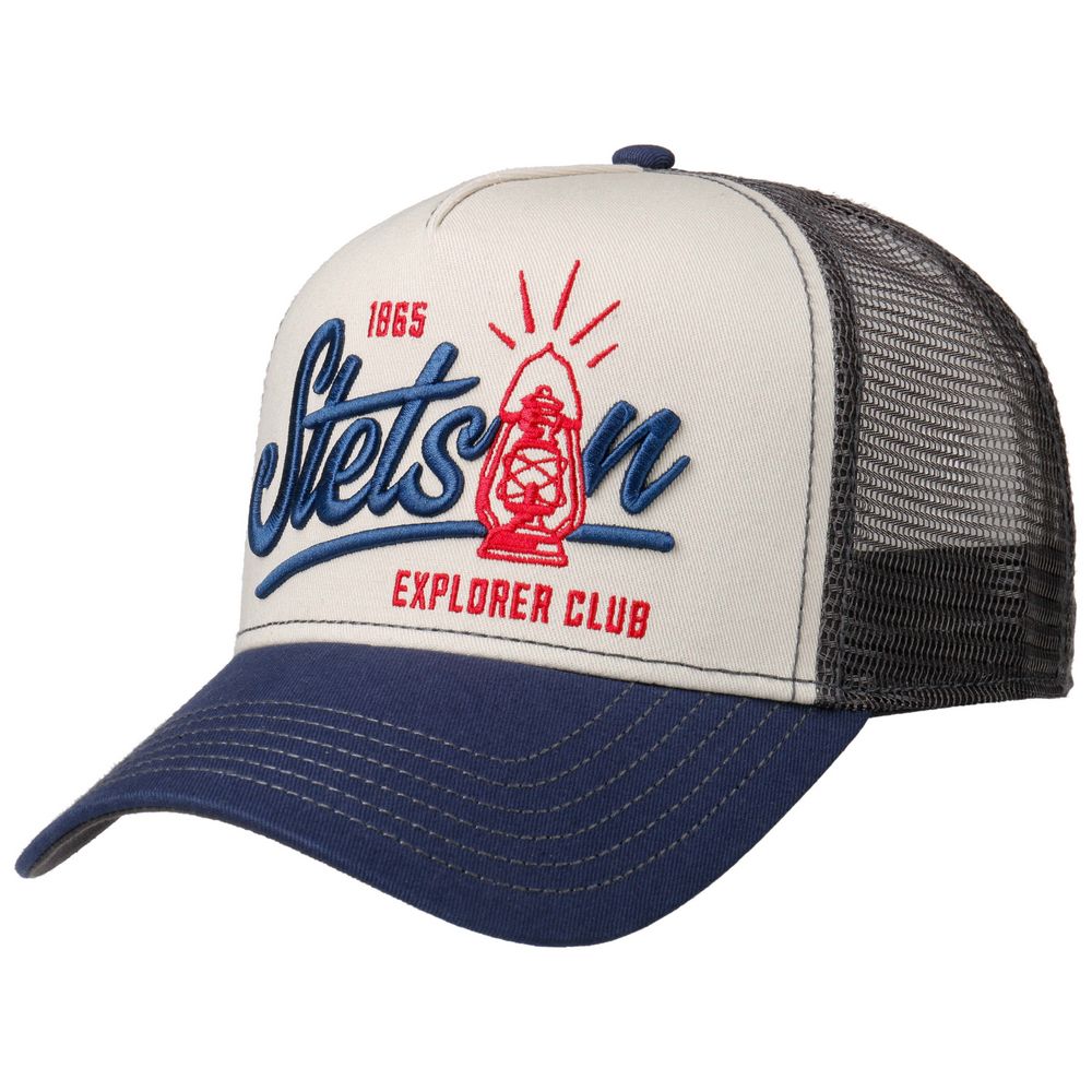 Stetson Explorer Club Gaslamp Trucker Style Baseball Cap - Baseball Cap fra Stetson hos The Prince Webshop