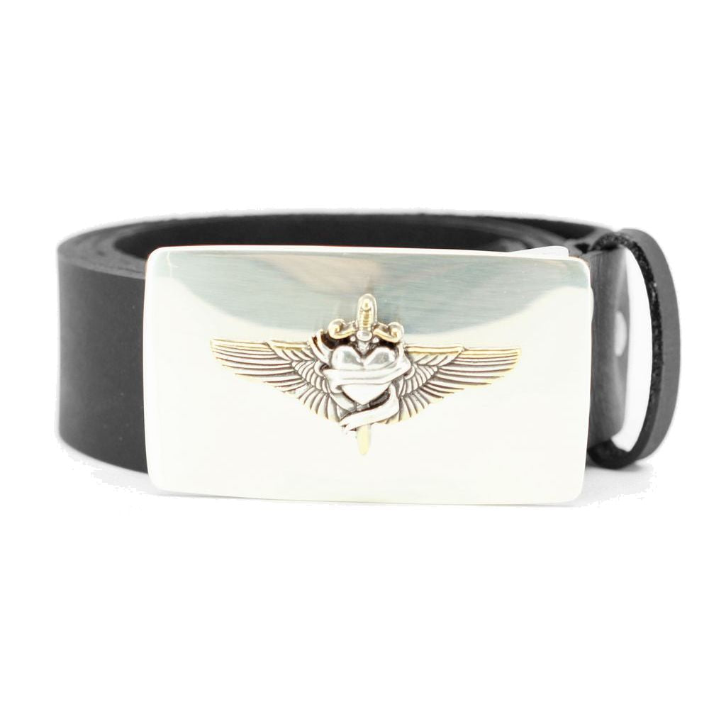 Sort Læder Bælte model Paul - Bælte fra The Leather Belt Co. hos The Prince Webshop