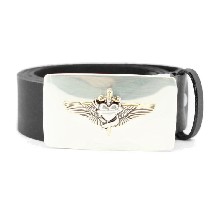 Sort Læder Bælte model Paul - Bælte fra The Leather Belt Co. hos The Prince Webshop