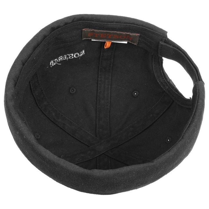 Stetson Docker Cotton - Sort Bomulds Cap - Docker Cap fra Stetson hos The Prince Webshop