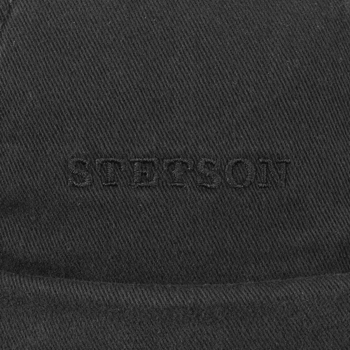 Stetson Docker Cotton - Sort Bomulds Cap - Docker Cap fra Stetson hos The Prince Webshop