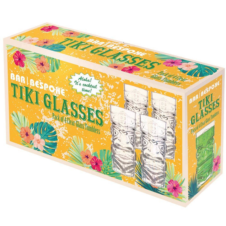Original Products - Klare Tiki Highball Glas - 4 Pak - Cocktail Glas fra Original Products hos The Prince Webshop