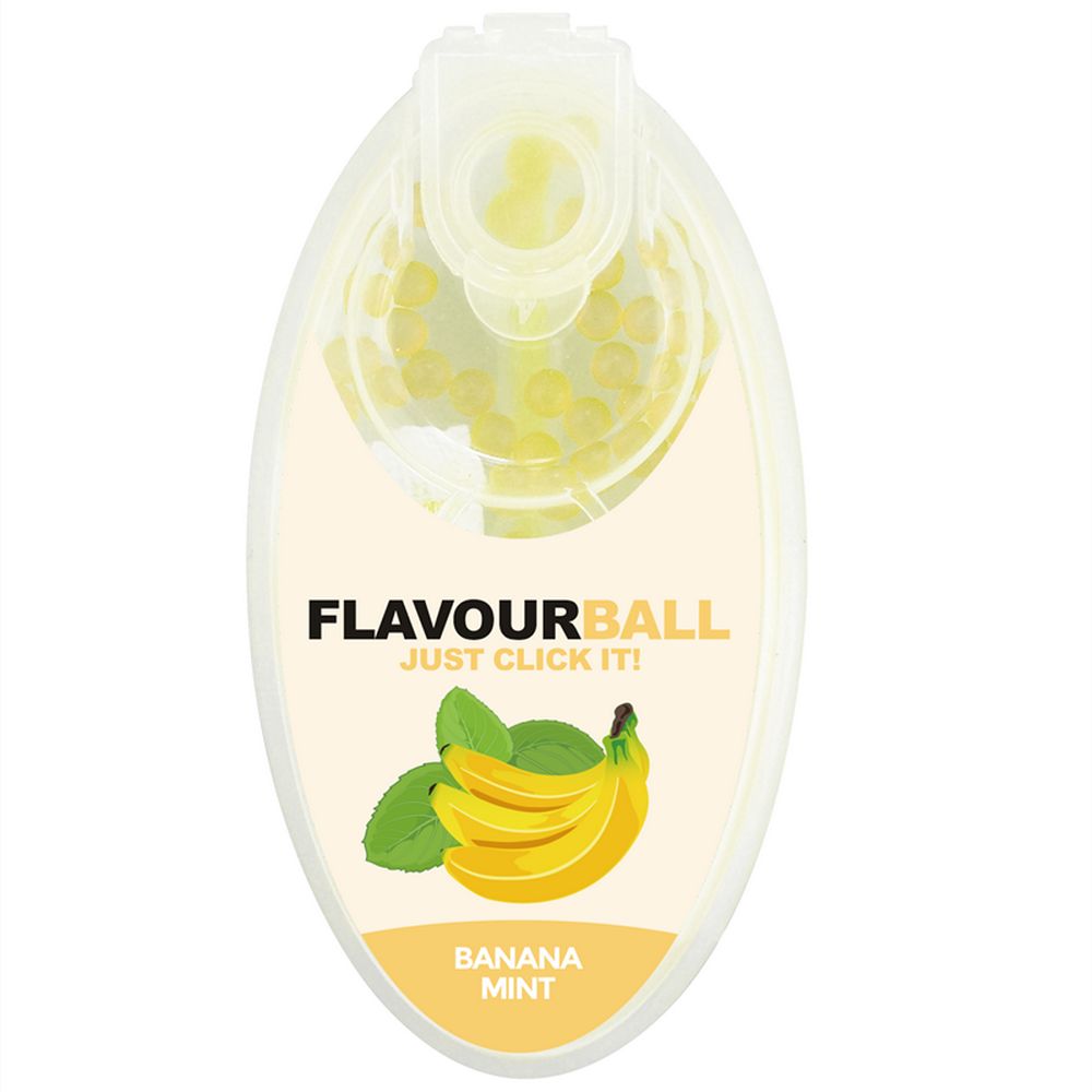 100 stk Cool Banana Mint Flavour Balls i Pod - Aroma Kugler fra FLAVOUR BALLS hos The Prince Webshop