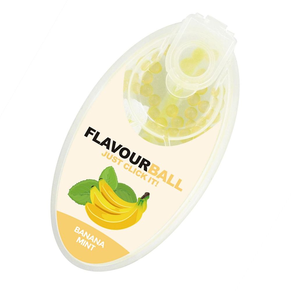 100 stk Cool Banana Mint Flavour Balls i Pod - Aroma Kugler fra FLAVOUR BALLS hos The Prince Webshop