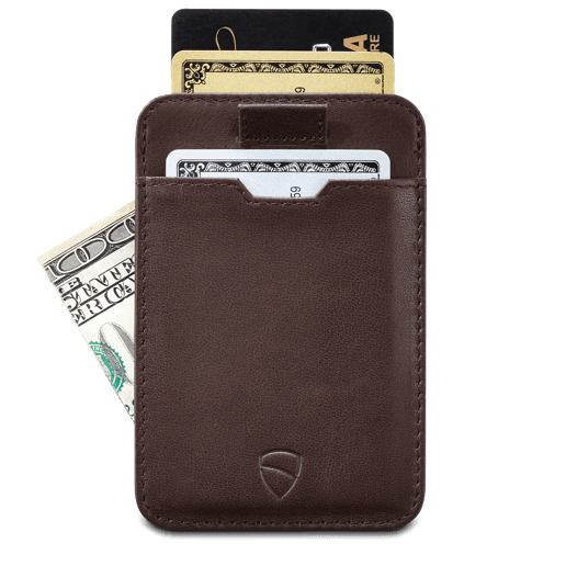 Vaultskin Chelsea Card Holder - Brun Minimalist Pung - Kortholder fra Vaultskin London hos The Prince Webshop