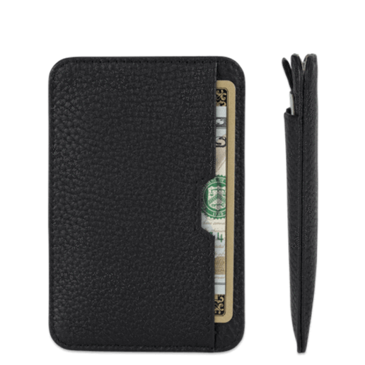 Vaultskin Chelsea Card Holder - Mat Sort Minimalist Pung - Kortholder fra Vaultskin London hos The Prince Webshop