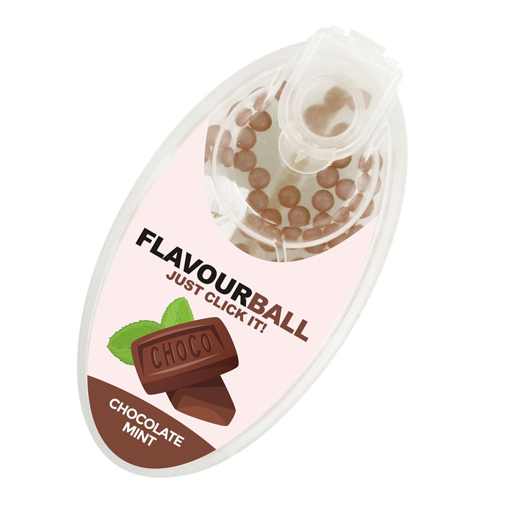 100 stk Cool Chocolate Mint Flavour Balls i Pod - Aroma Kugler fra FLAVOUR BALLS hos The Prince Webshop