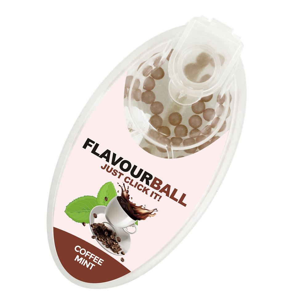 100 stk Cool Coffee Mint Flavour Balls i Pod - Aroma Kugler fra FLAVOUR BALLS hos The Prince Webshop
