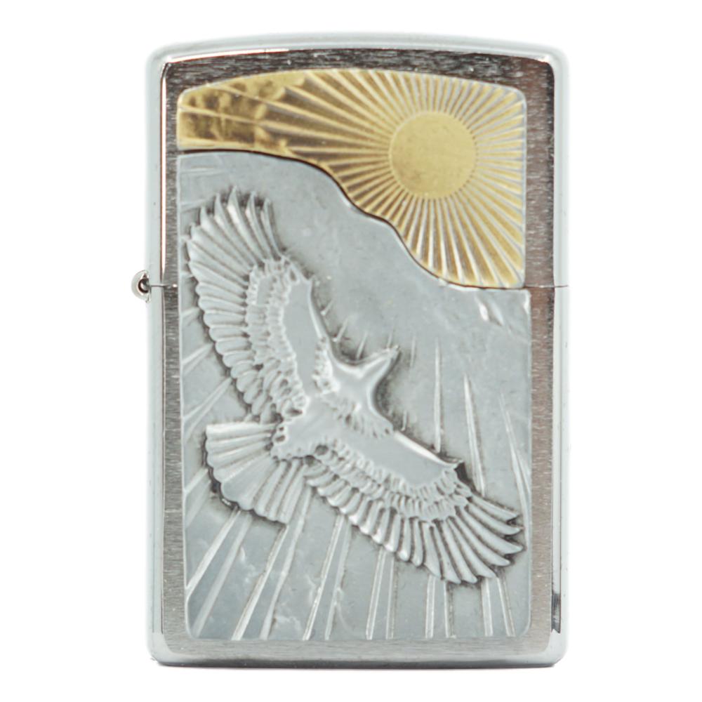 Original Zippo Lighter - Eagle Sun Fly - Zippo Lighter fra Zippo hos The Prince Webshop