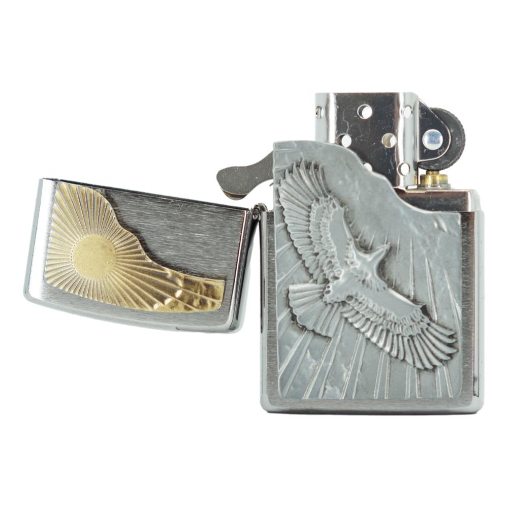 Original Zippo Lighter - Eagle Sun Fly - Zippo Lighter fra Zippo hos The Prince Webshop