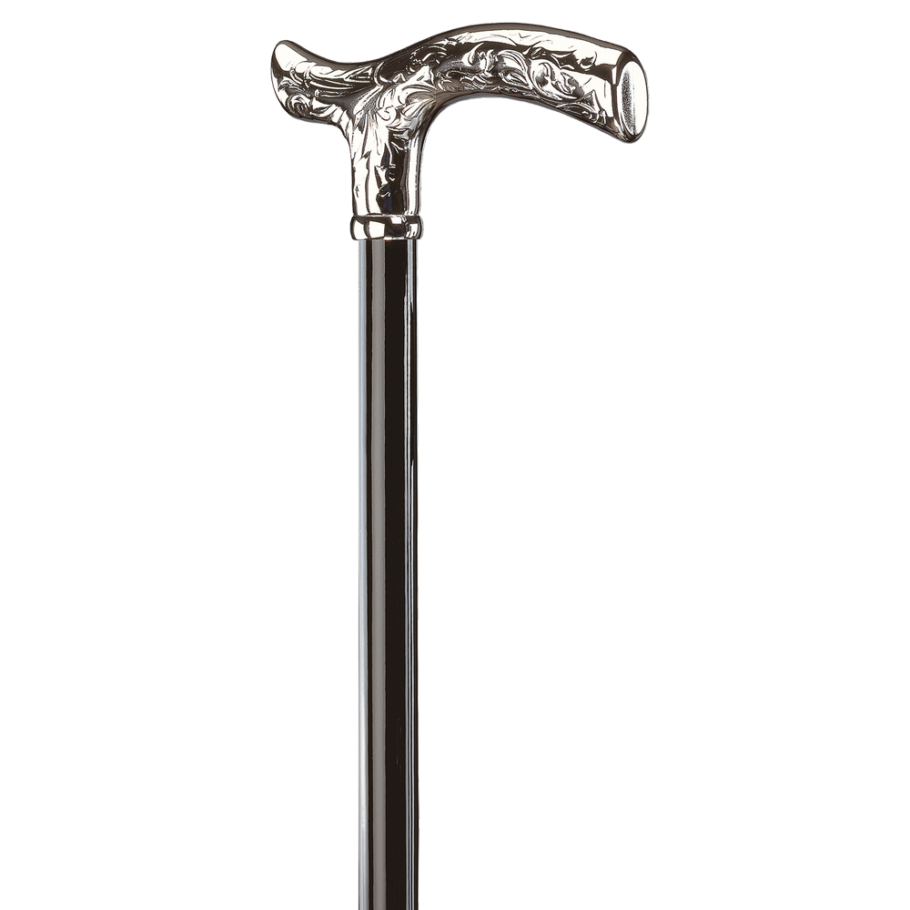 Gastrock Selskabsstok Fancy Fritz Sort / Sølv - Spaderestok fra Gastrock hos The Prince Webshop