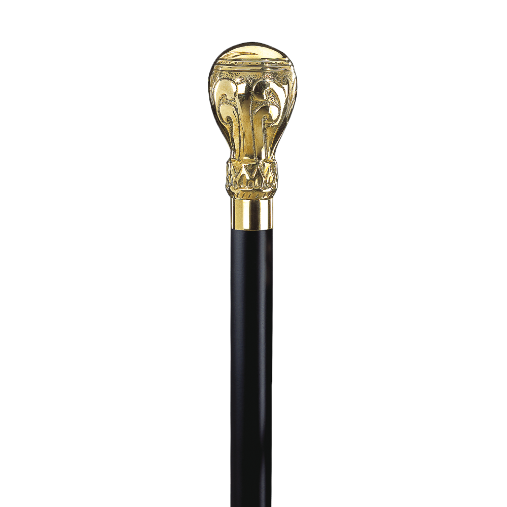 Gastrock Frakkestok Orientalsk Knop Messing / Sølv - Spaderestok fra Gastrock hos The Prince Webshop