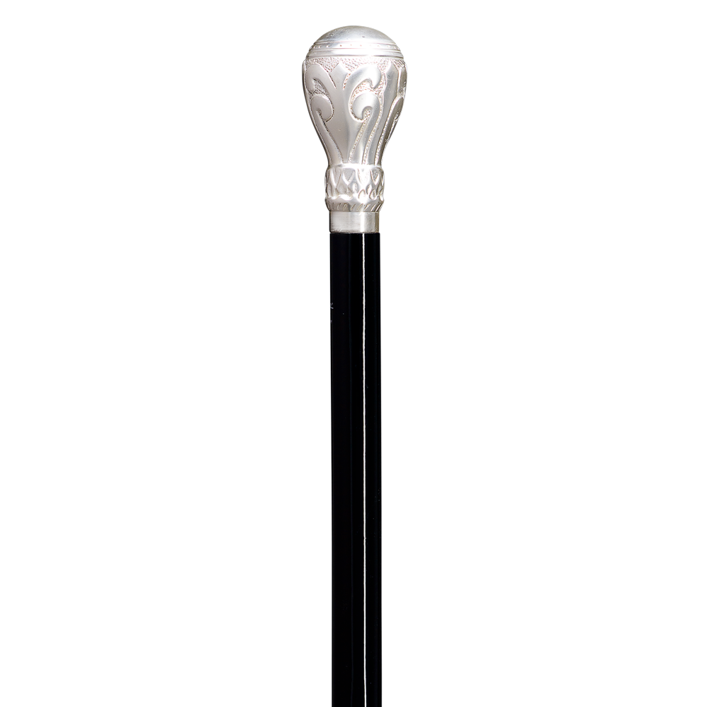 Gastrock Frakkestok Orientalsk Knop Messing / Sølv - Spaderestok fra Gastrock hos The Prince Webshop