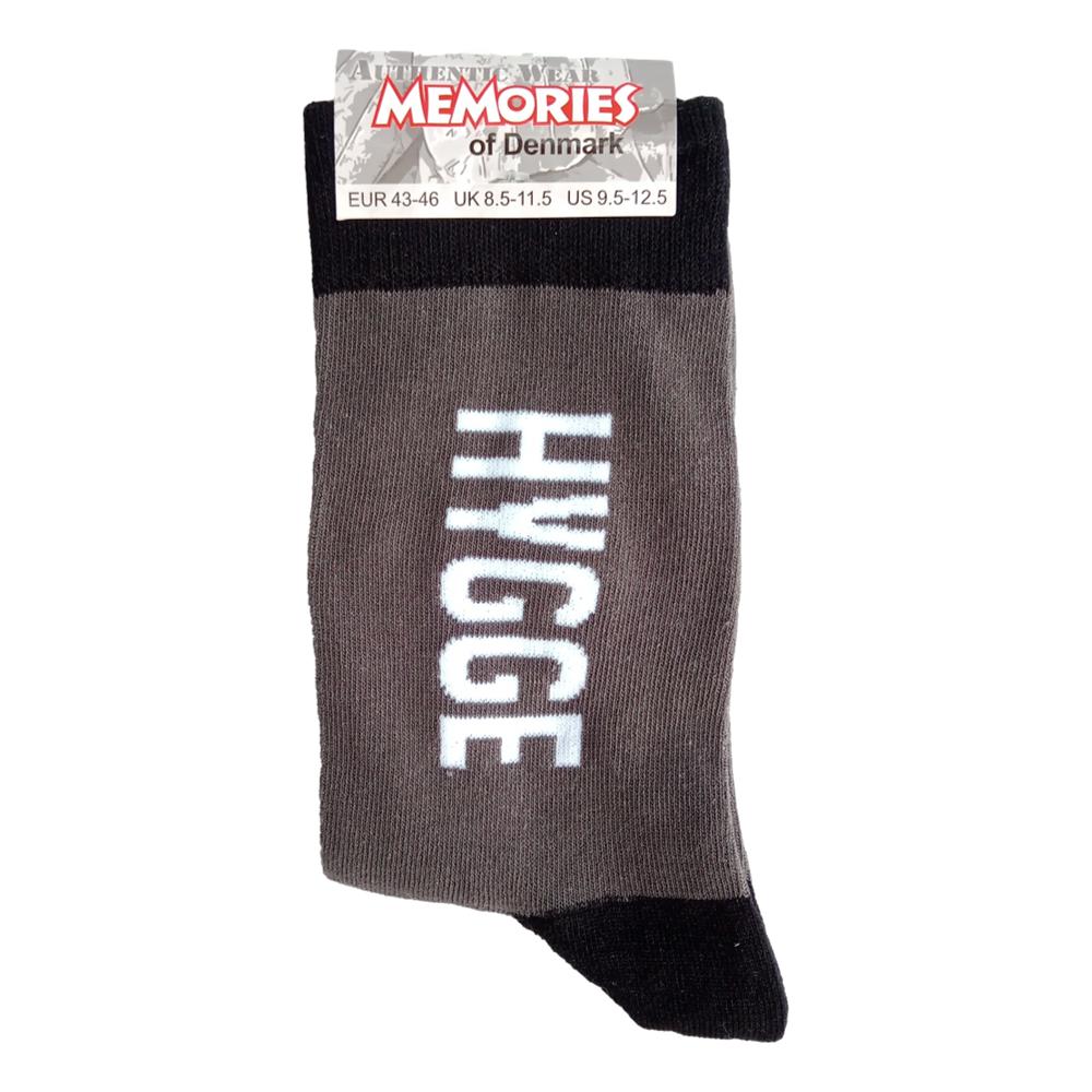 HYGGE Strømper i Grå & Sort - Herre Strømper fra Memories of Denmark hos The Prince Webshop