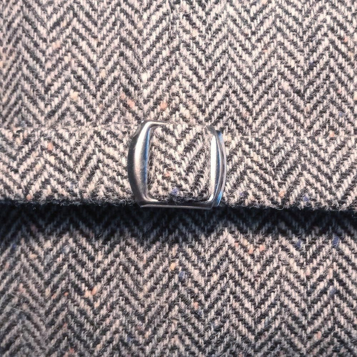 Mucros Tweed No. 1 Herringbone Waistcoat - Grå Vest - Vest fra Mucros Weavers Killarney hos The Prince Webshop