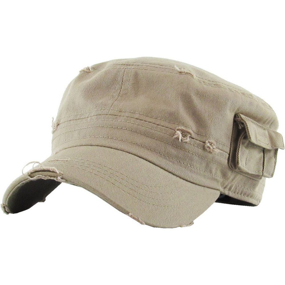 Ethos Army Cadet Cap i 100% Bomuld Distressed - 4 FARVER - Army Cap fra Ethos hos The Prince Webshop