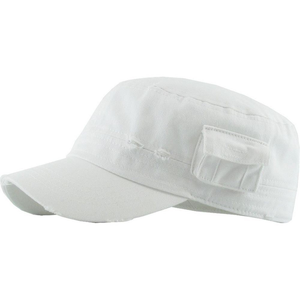 Ethos Army Cadet Cap i 100% Bomuld Distressed - 4 FARVER - Army Cap fra Ethos hos The Prince Webshop