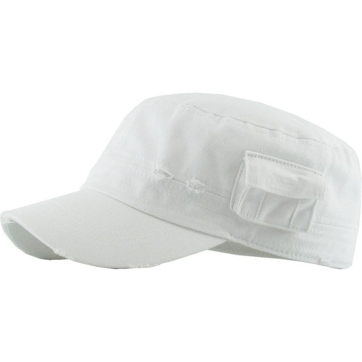 Ethos Army Cadet Cap i 100% Bomuld Distressed - 4 FARVER - Army Cap fra Ethos hos The Prince Webshop