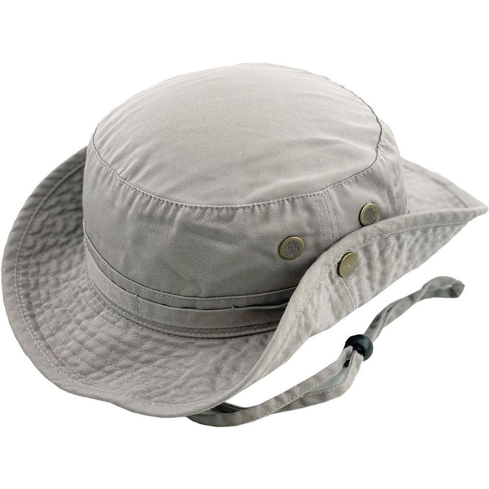 Ethos Boonie Safari Hat Lysegrå - Bucket Hat fra Ethos hos The Prince Webshop