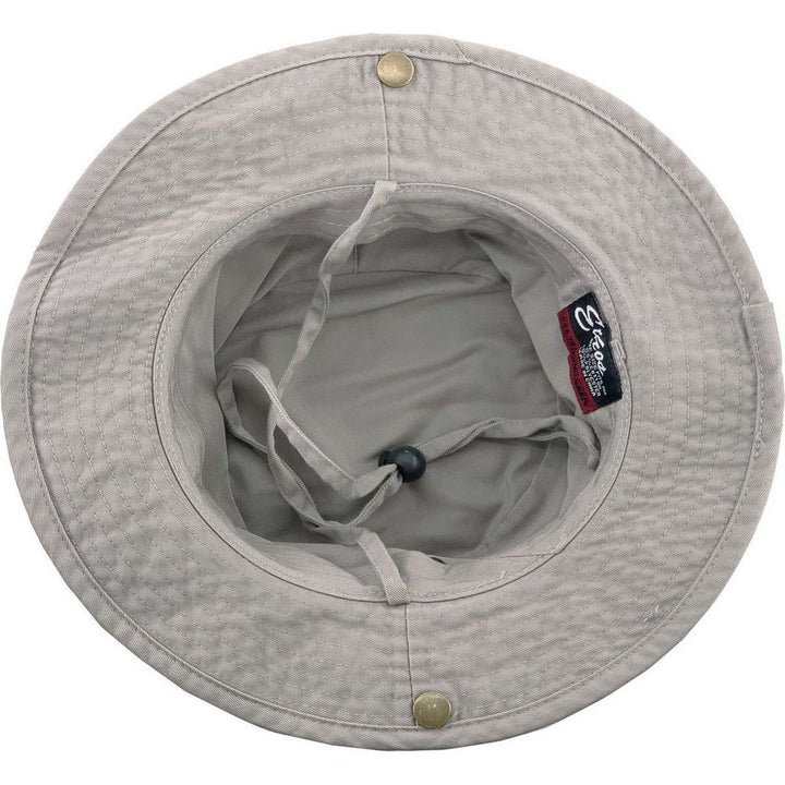 Ethos Boonie Safari Hat Lysegrå - Bucket Hat fra Ethos hos The Prince Webshop