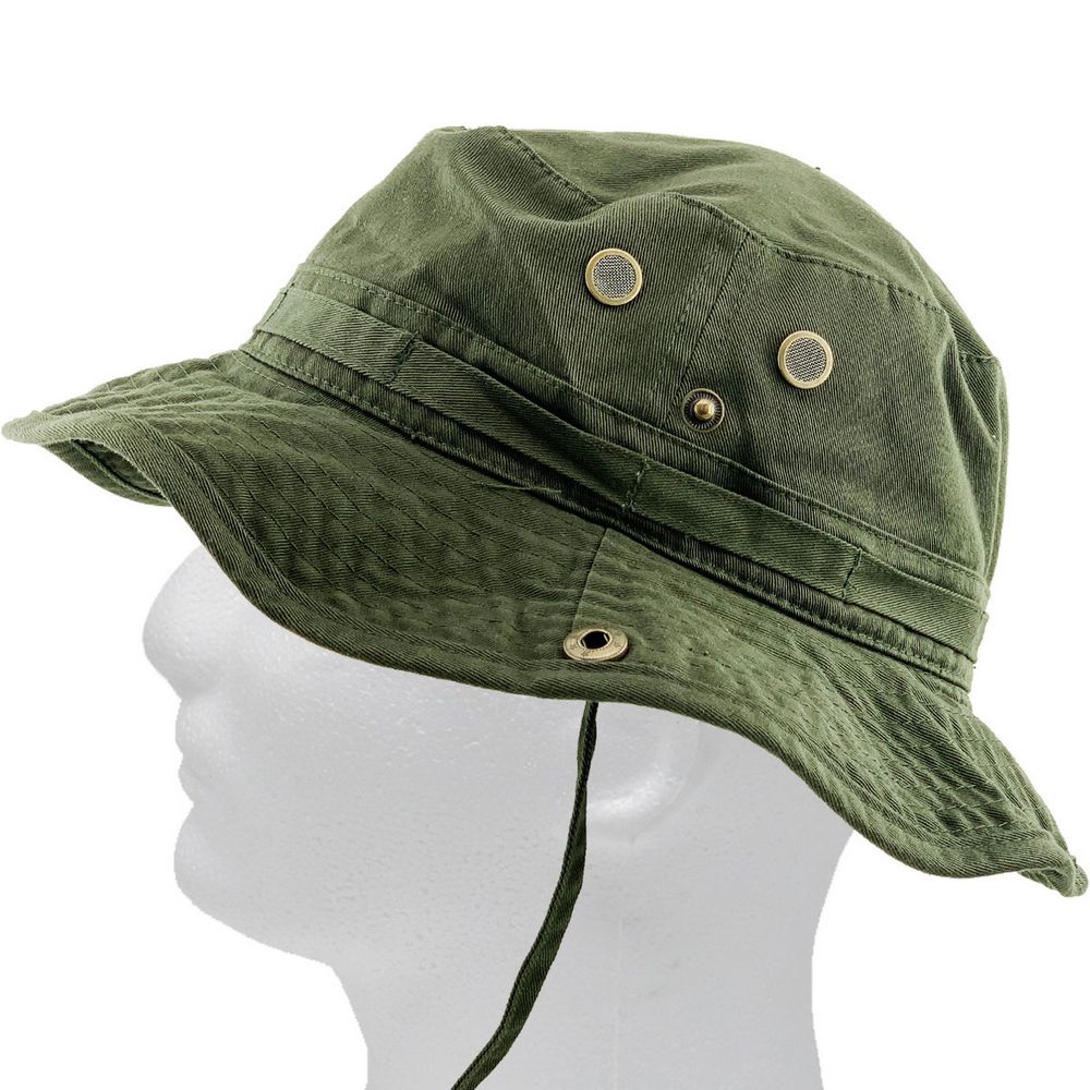 Ethos Boonie Safari Hat Armygrøn - Bucket Hat fra Ethos hos The Prince Webshop
