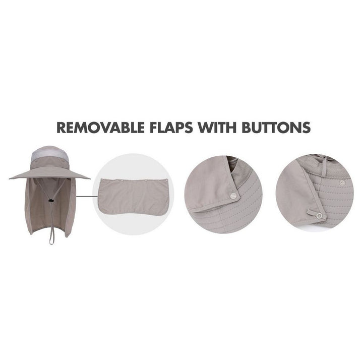 Ethos Sol Hat - Buckethat med Nakkeflap - vælg mellem 2 farver - Hat fra Ethos hos The Prince Webshop