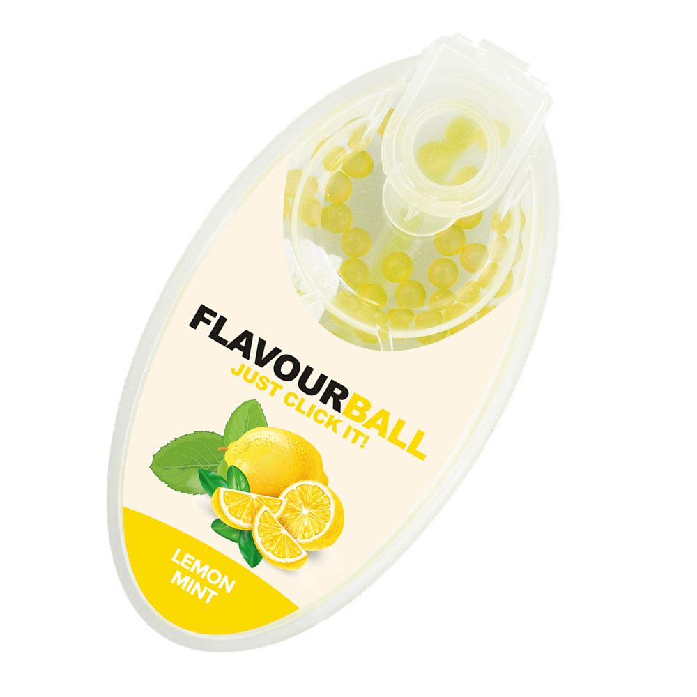 100 stk Cool Lemon Mint Flavour Balls i Pod - Aroma Kugler fra FLAVOUR BALLS hos The Prince Webshop