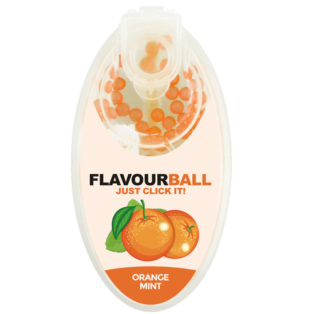 100 stk Cool Orange Mint Flavour Balls i Pod - Aroma Kugler fra FLAVOUR BALLS hos The Prince Webshop