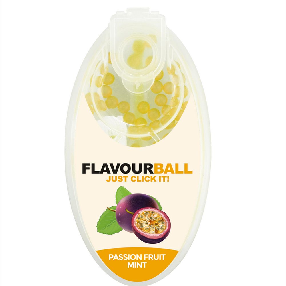 100 stk Cool Passionfruit Mint Flavour Balls i Pod - Aroma Kugler fra FLAVOUR BALLS hos The Prince Webshop