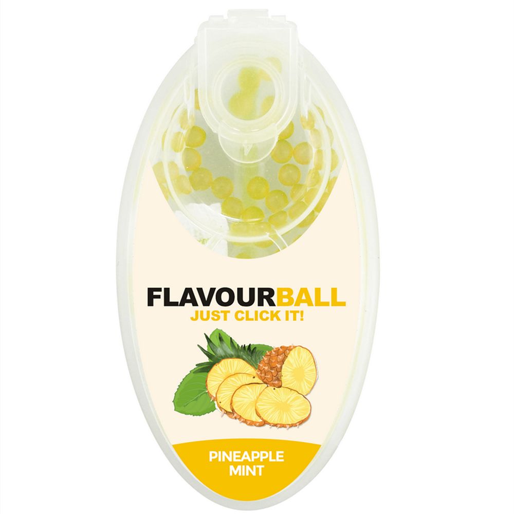 100 stk Cool Pineapple Mint Flavour Balls i Pod - Aroma Kugler fra FLAVOUR BALLS hos The Prince Webshop
