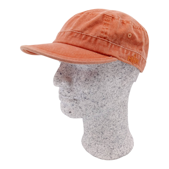 MJM CUBA Army Cap Dyed Cotton Twill - Orange - Army Cap fra MJM Hats hos The Prince Webshop