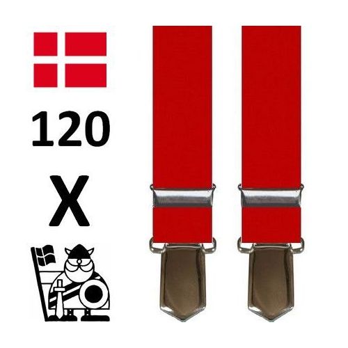 Røde Smalle Smoking Seler - Seler fra SCANBELT Shooster hos The Prince Webshop
