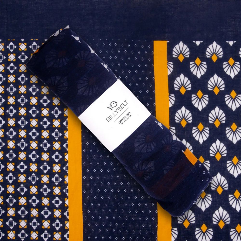 Cotton Scarf Aztec Pattern - Sommer Tørklæde i Øko Bomuld - Halstørklæde fra Billybelt hos The Prince Webshop