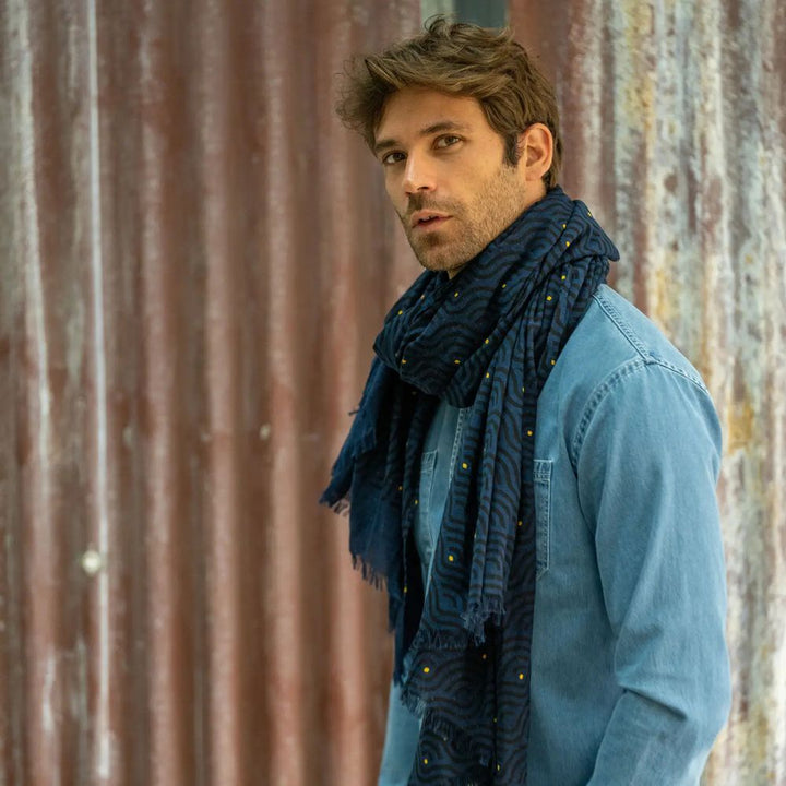 Cotton Scarf Iruma - Sommer Tørklæde i Øko Bomuld - Halstørklæde fra Billybelt hos The Prince Webshop