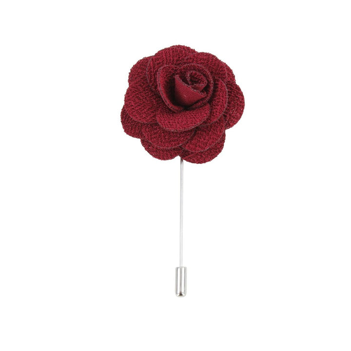 David Aster - Burgundy Flower Lapel Pin - Reversnål fra David Aster Collection hos The Prince Webshop