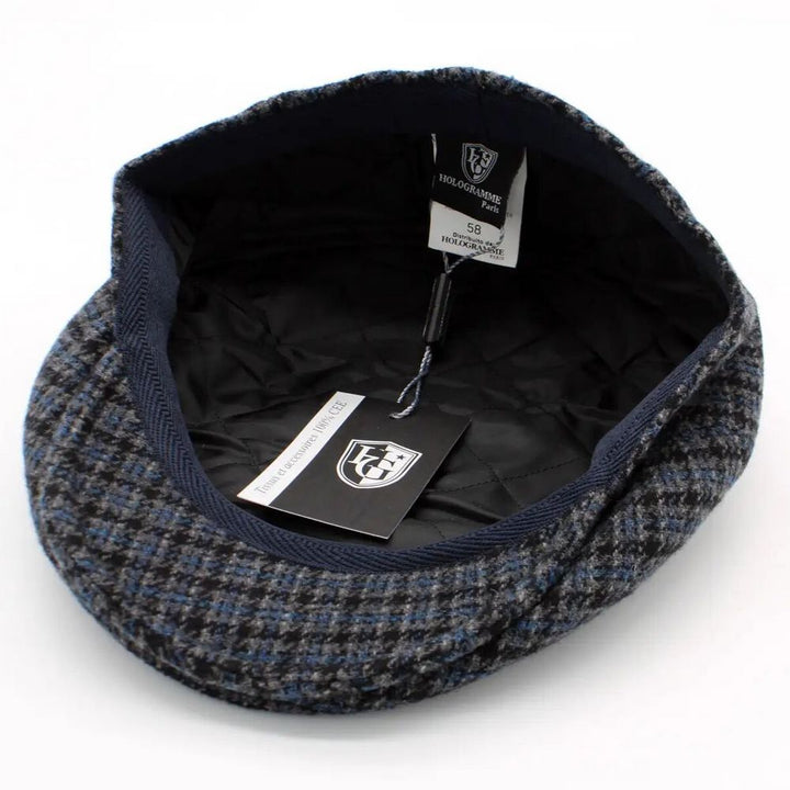 Casquette Piemonte Wool Cap - Navy Sixpence - S (56 cm) - Flat Cap fra Hologramme Paris hos The Prince Webshop