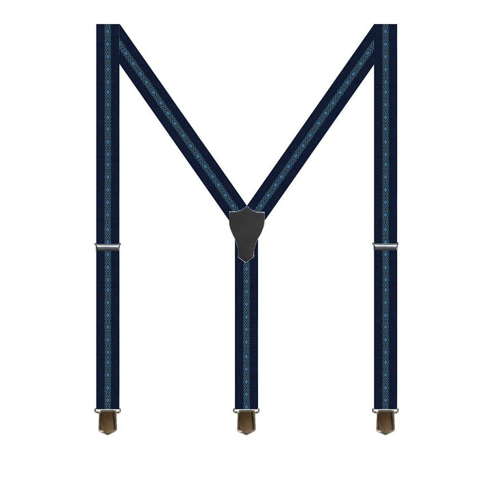 Blues Elegance Smoking Seler med Ærmeholdere - Seler fra SCANBELT Shooster hos The Prince Webshop