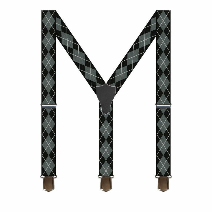 Brede Seler Grå Argyle - Seler fra SCANBELT Shooster hos The Prince Webshop