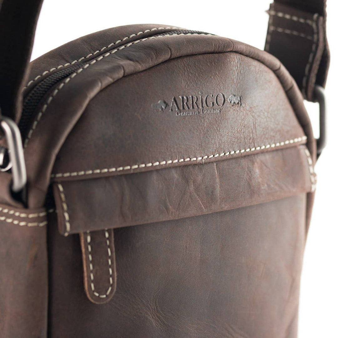 Arrigo Shoulder & Crossbody Bag - Buffalo Leather - Brun - Taske fra Arrigo hos The Prince Webshop