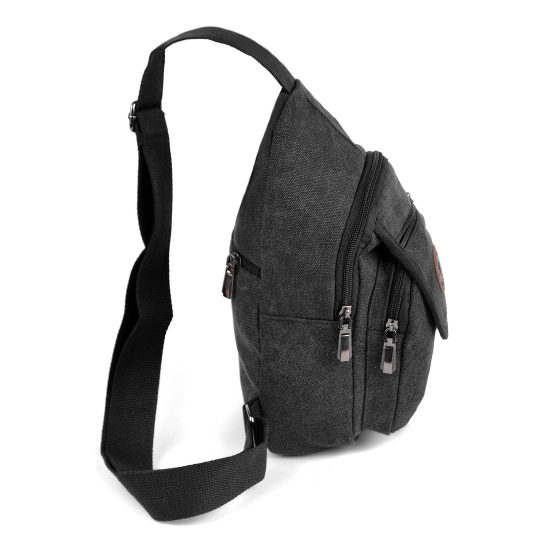 Canvas Crossbody Slinger Bag Tan - Funktionel Taske - Taske fra Westend hos The Prince Webshop