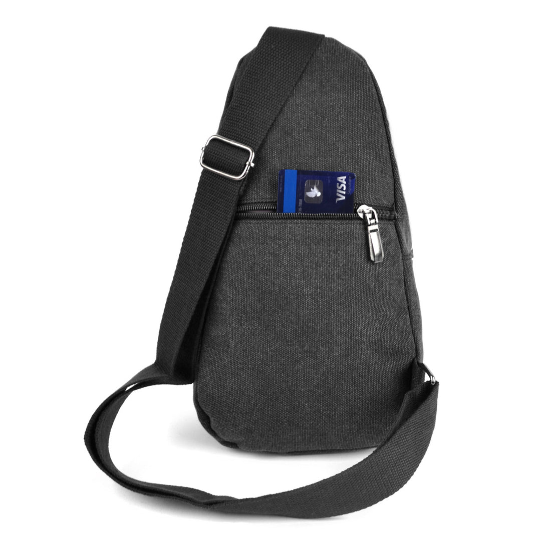 Canvas Crossbody Slinger Bag Tan - Funktionel Taske - Taske fra Westend hos The Prince Webshop