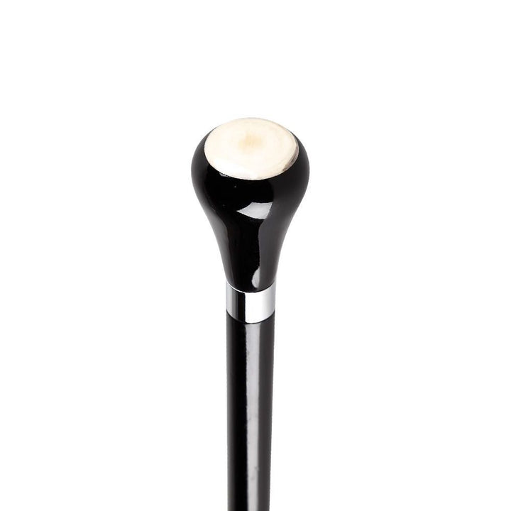 Spadserestok Sort med Horn Knop - Spaderestok fra Charles Buyers & Co Ltd hos The Prince Webshop