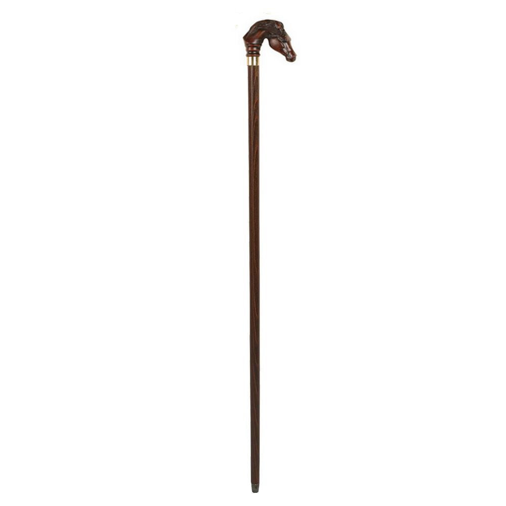 Unik Spadserestok i Brun Ahorn med Hestehoved Knop - Spaderestok fra Charles Buyers & Co Ltd hos The Prince Webshop